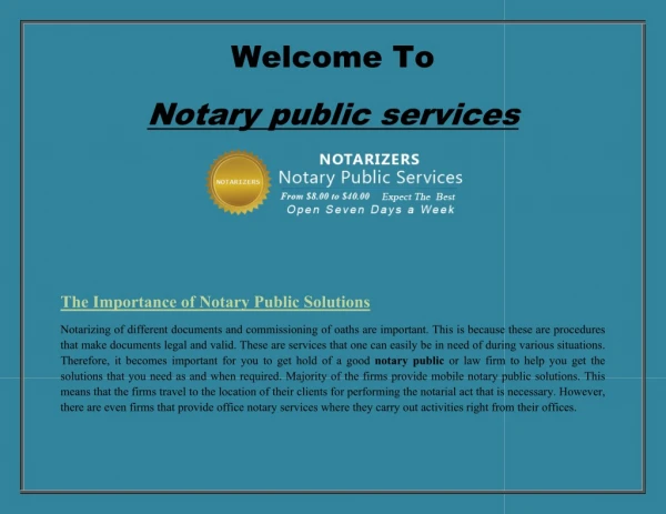 Mobile Notary Public, Consent to Travel, Consent to Travel Letter