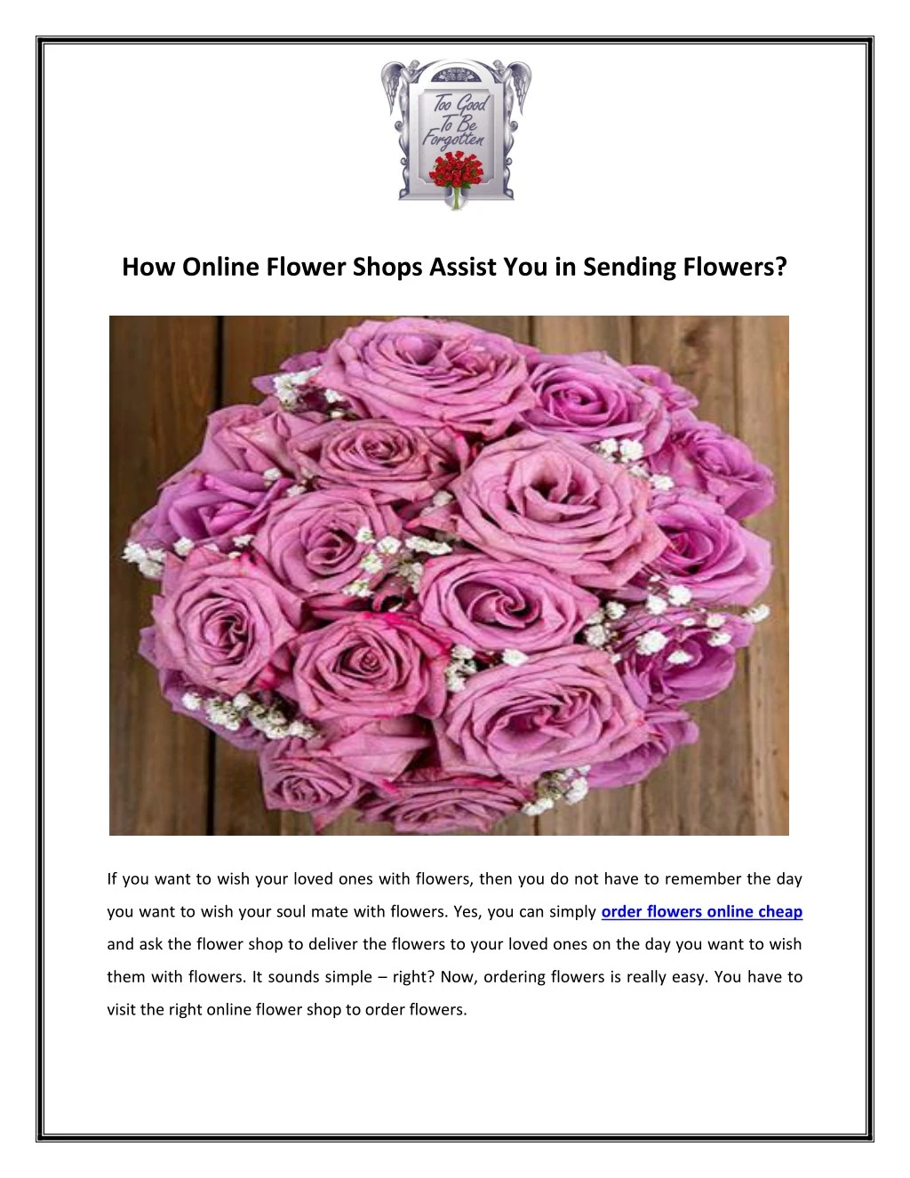 how online flower shops assist you in sending