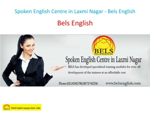 Spoken English Centre in Laxmi Nagar - Bels English
