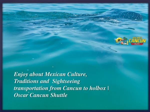 Enjoy about Mexican Culture, Traditions and Sightseeing transportation from Cancun to holbox-Oscar Cancun Shuttle