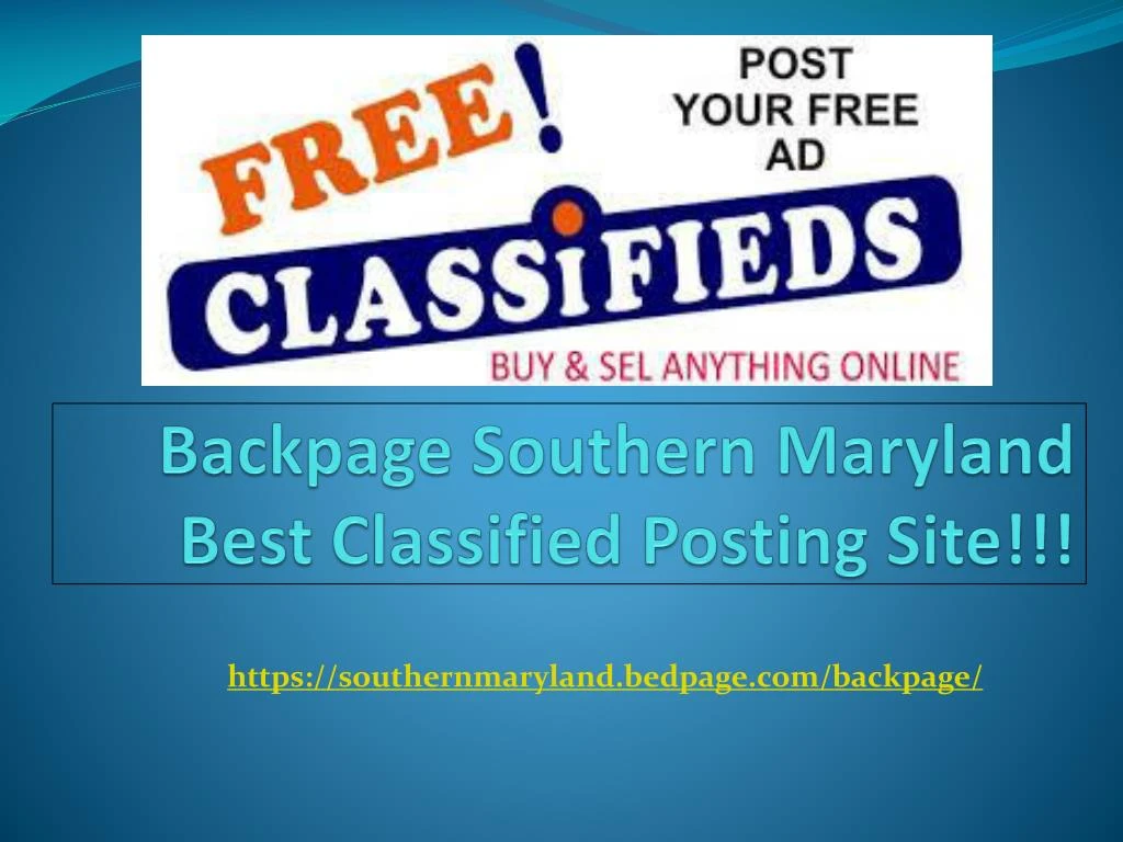 backpage southern maryland best classified posting site
