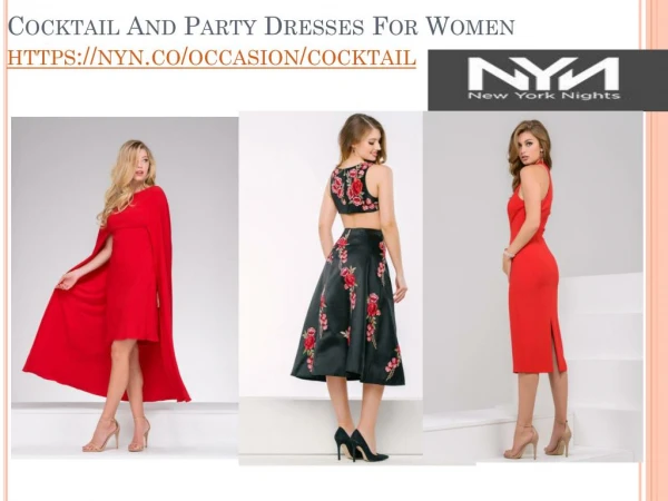Cocktail And Party Dresses For Women