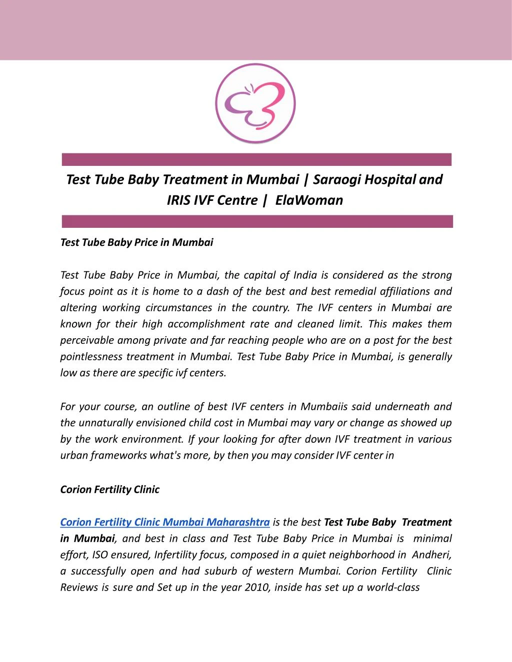 test tube baby treatment in mumbai saraogi
