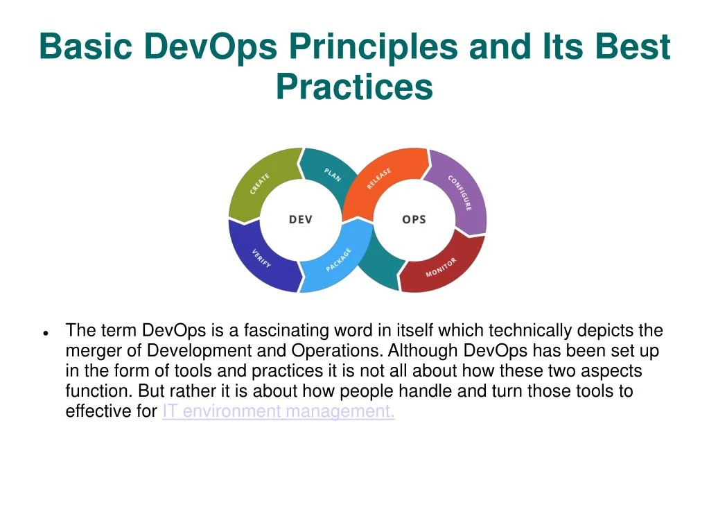 basic devops principles and its best practices