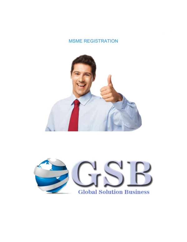 msme registration certificate documents and procedure GSBTaxation.com