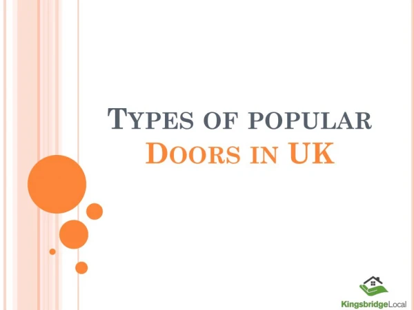 Types Of Popular Doors in UK