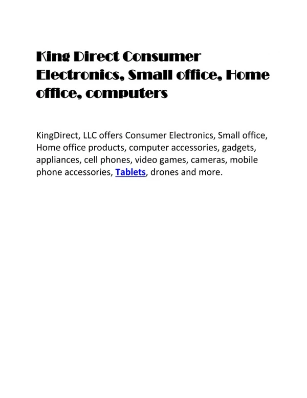 king direct consumer king direct consumer