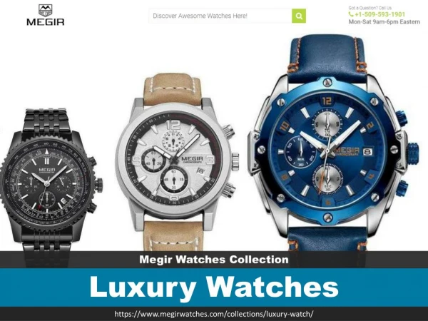 Luxury watches collection : Megir Watches Store