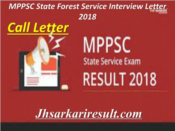 mppsc state forest service interview letter 2018