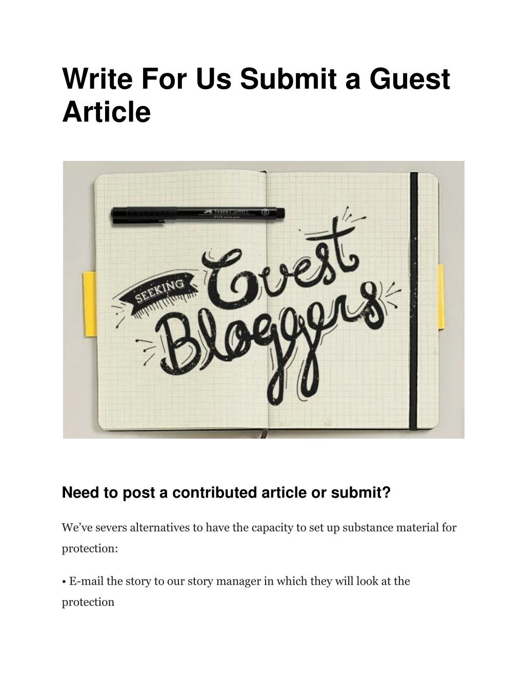 write for us submit a guest article