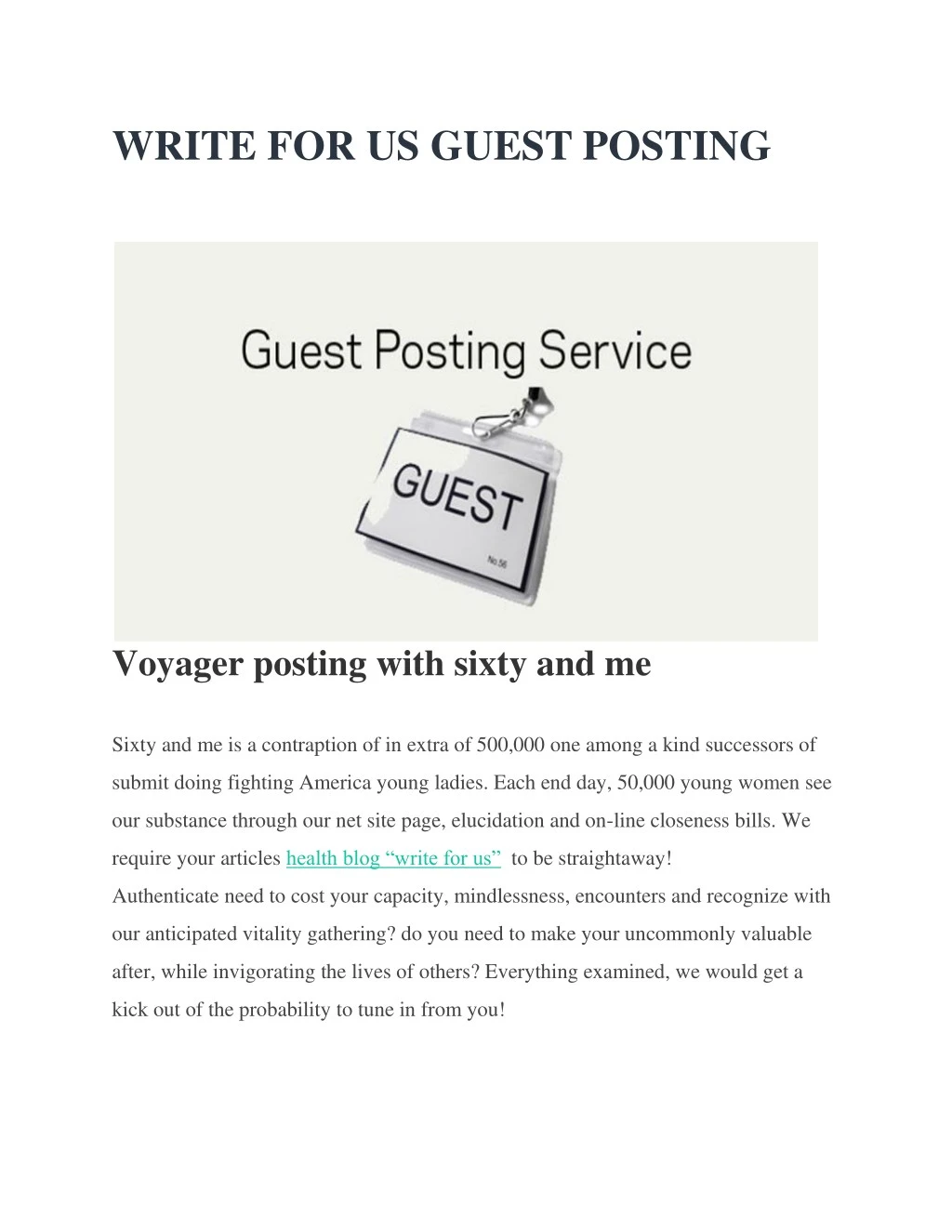 write for us guest posting
