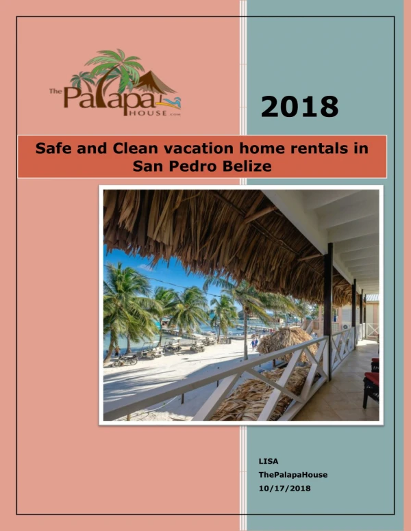 Safe and Clean vacation home rentals in San Pedro Belize