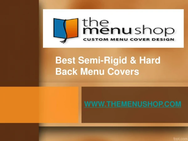 Best Semi-Rigid & Hard Back Menu Covers