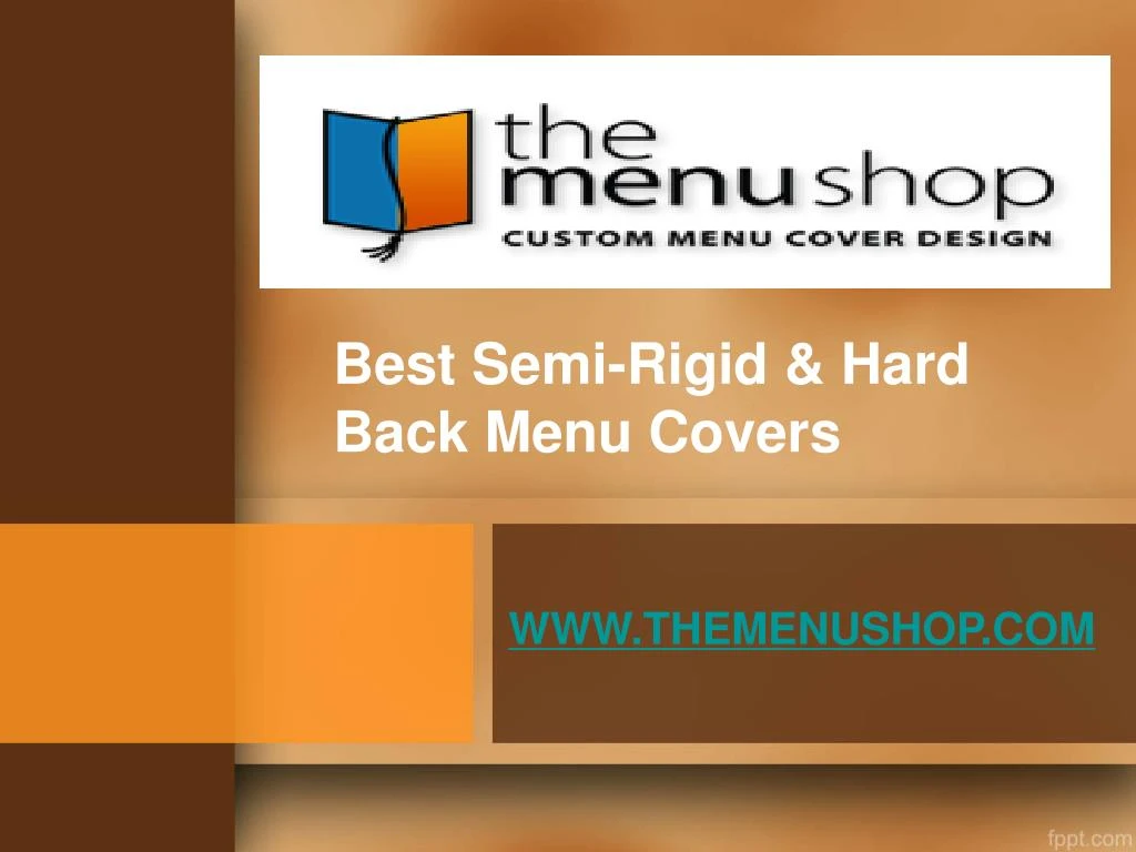 best semi rigid hard back menu covers