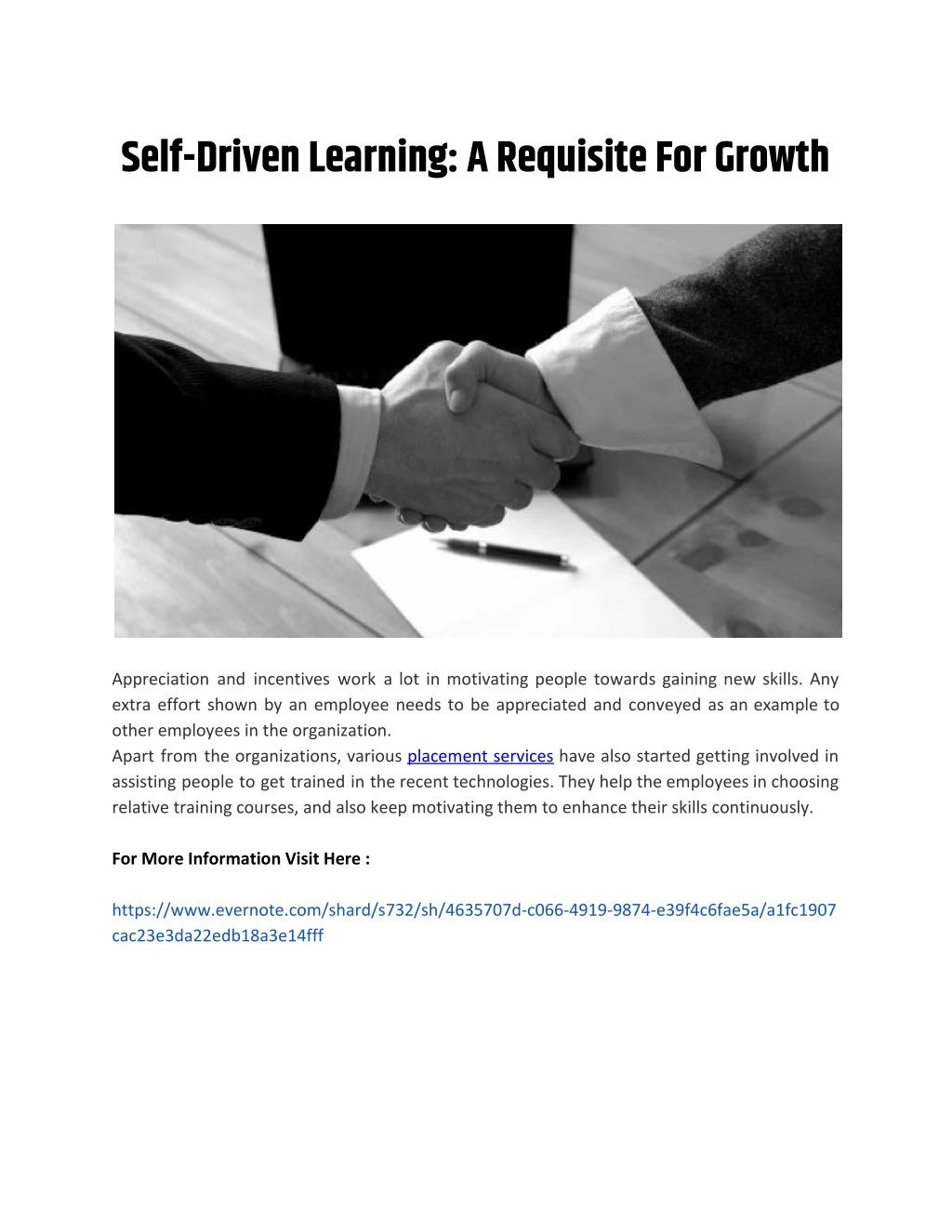self driven learning a requisite for growth