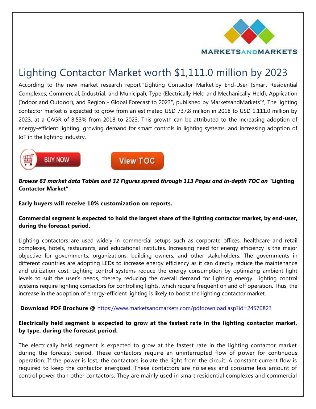 lighting contactor market worth 1 111 0 million