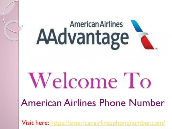 American Airlines Customer Services & Flight Booking