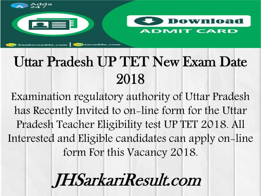 uttar pradesh up tet new exam date 2018