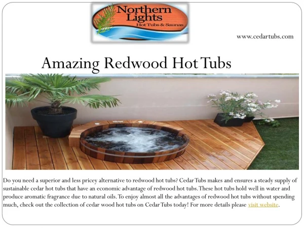 Amazing Redwood Hot Tubs
