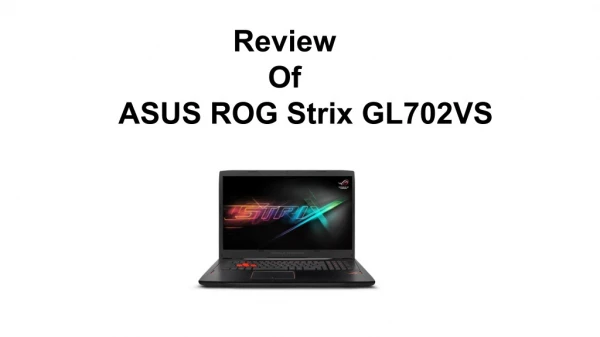 ASUS ROG STRIX GL 702