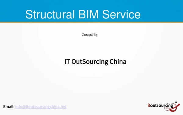 Structural BIM Service Victoria - IT Outsorcing China