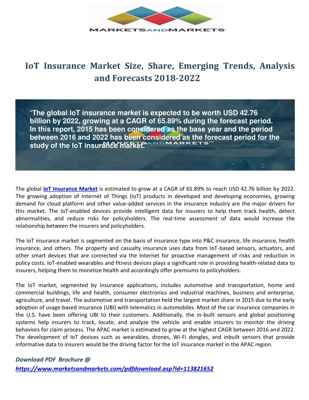 iot insurance market size share emerging trends