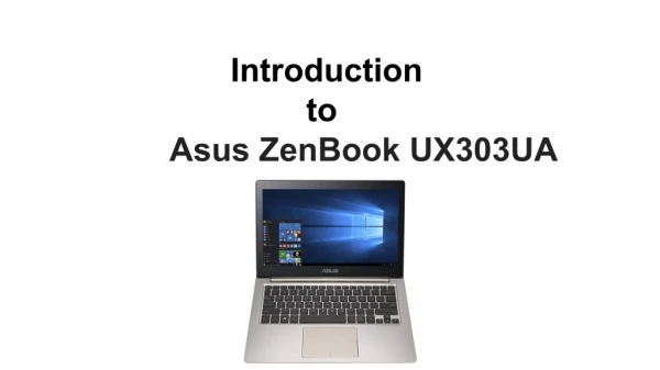 ASUS ZenBook Series UX303A