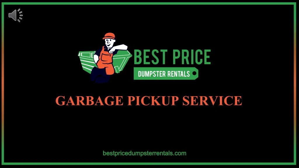 garbage pickup service