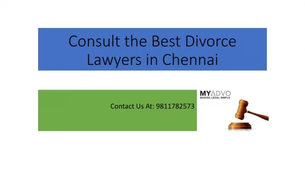 Good Divorce Lawyers Chennai