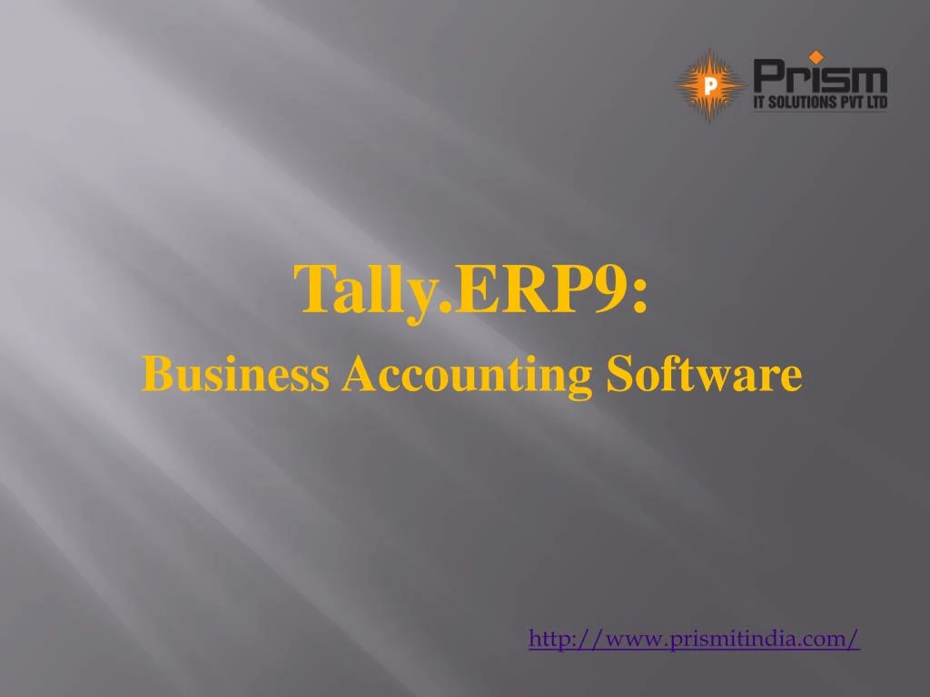 tally erp9 business accounting software