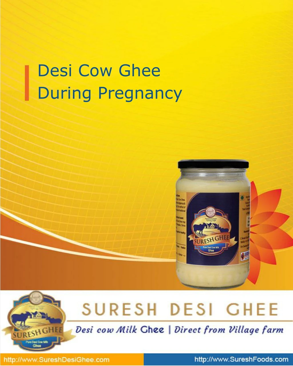 desi cow ghee during pregnancy