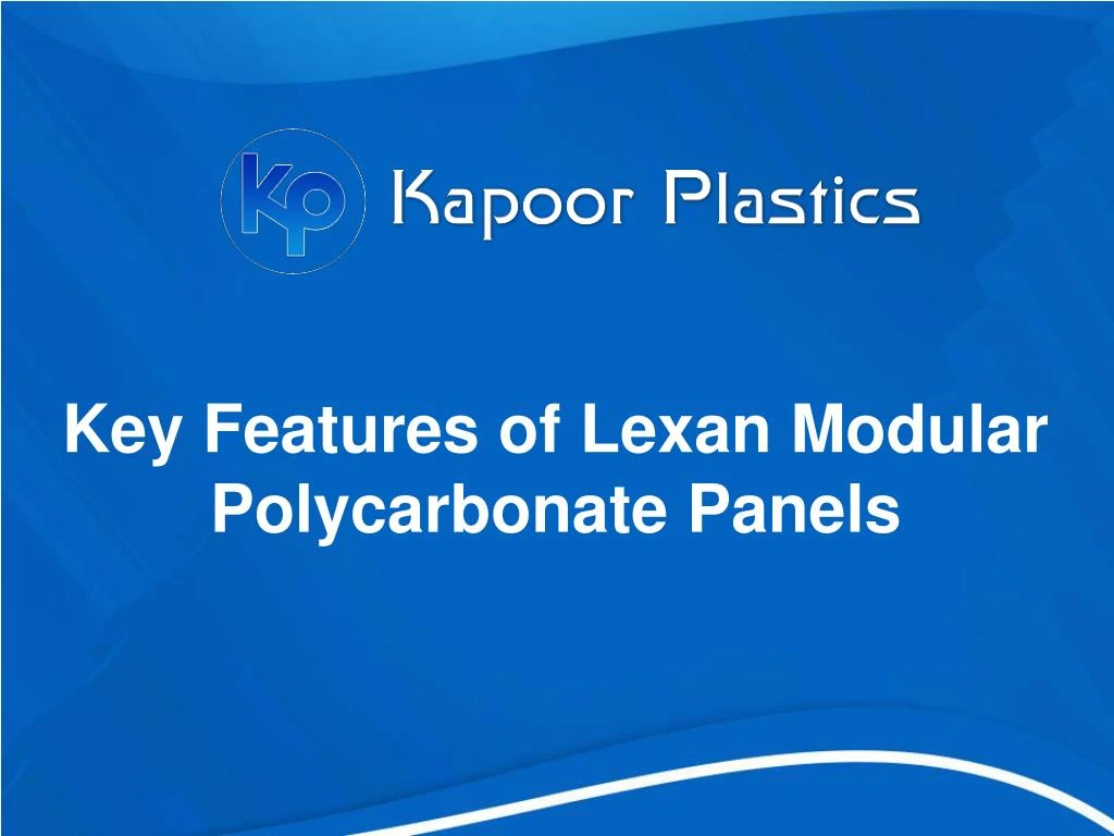 key features of lexan modular polycarbonate panels