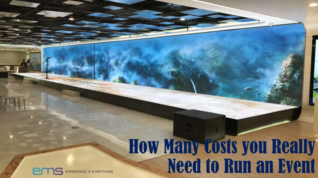 how many costs you really need to run an event
