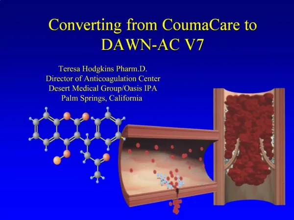 Converting from CoumaCare to DAWN-AC V7