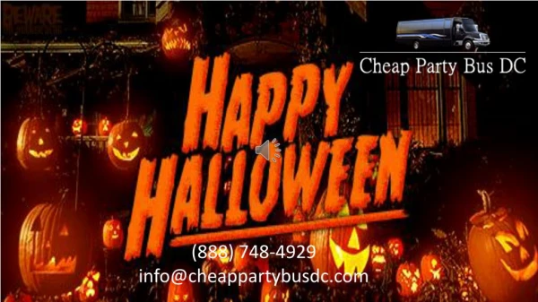 Cheap Party Bus DC for Halloween