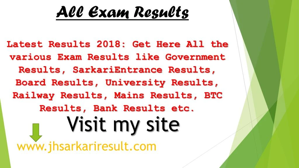 all exam results