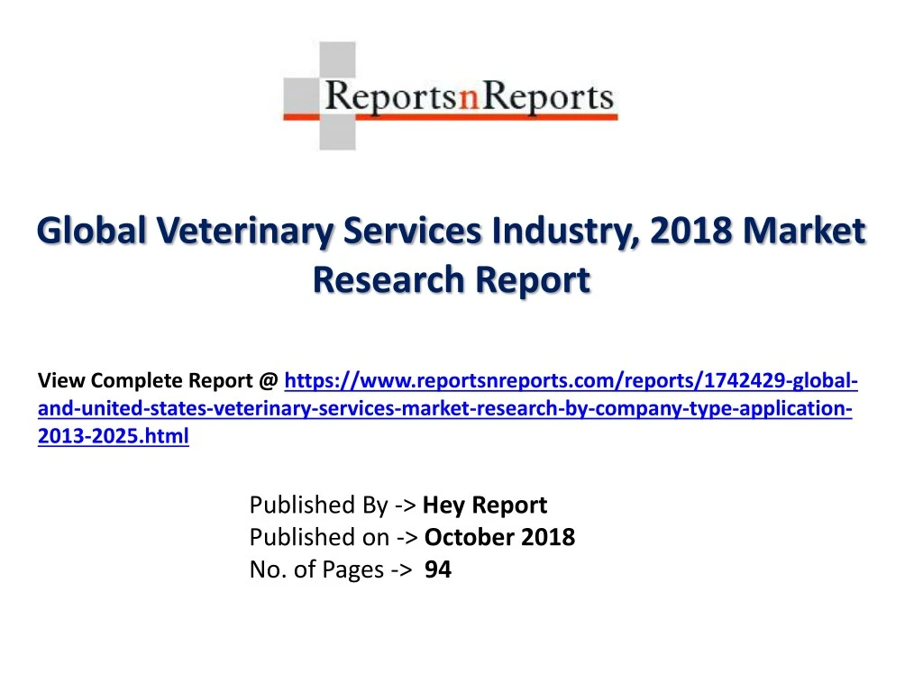 global veterinary services industry 2018 market