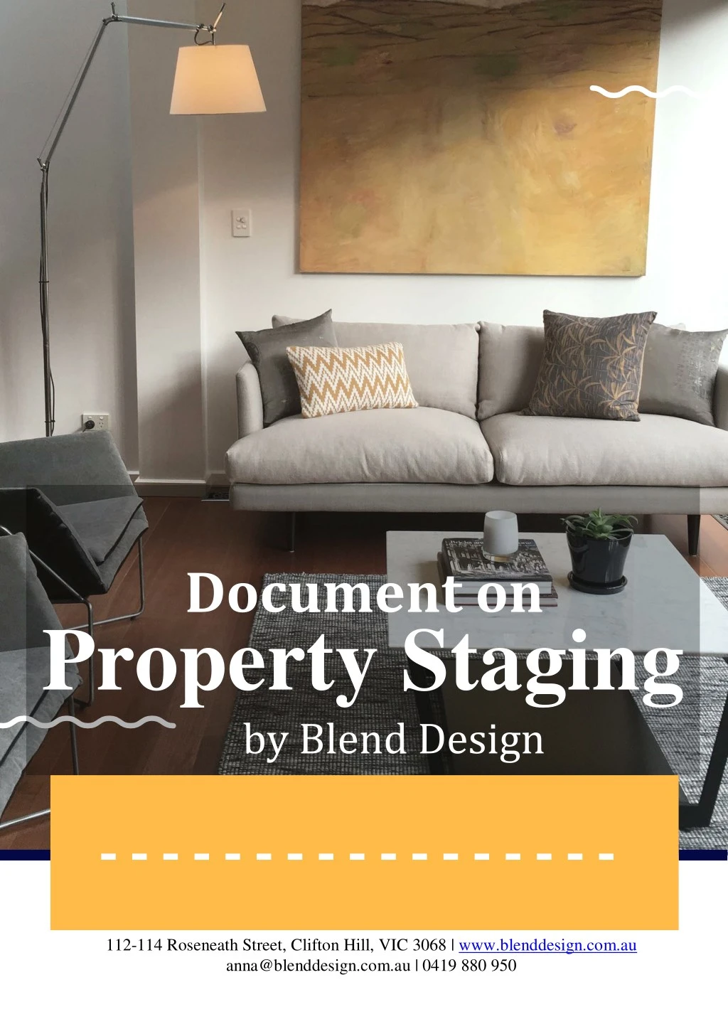 document on property staging by blend design