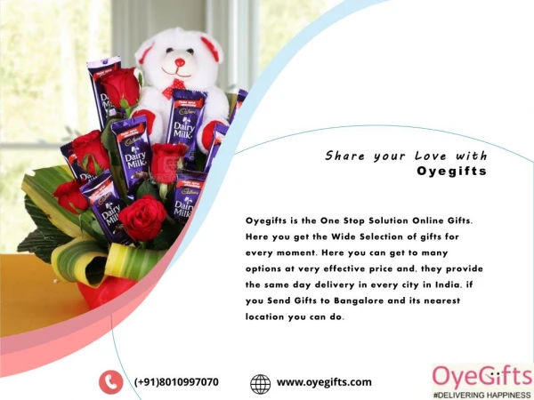 Send Online Gifts To India Via OyeGifts