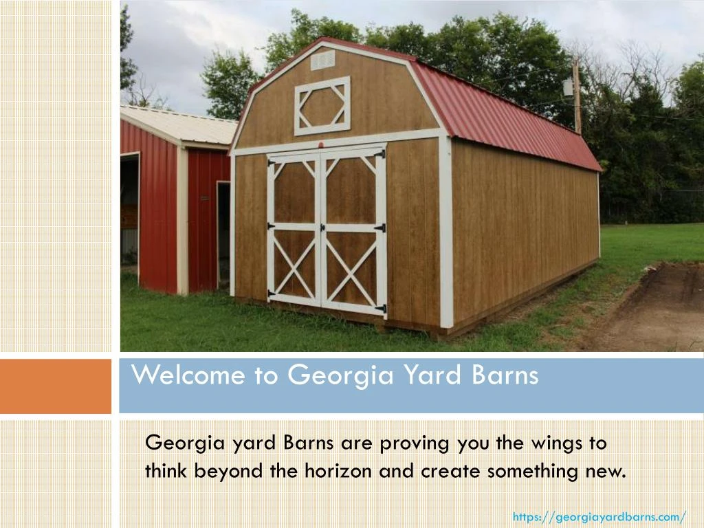 welcome to georgia yard barns