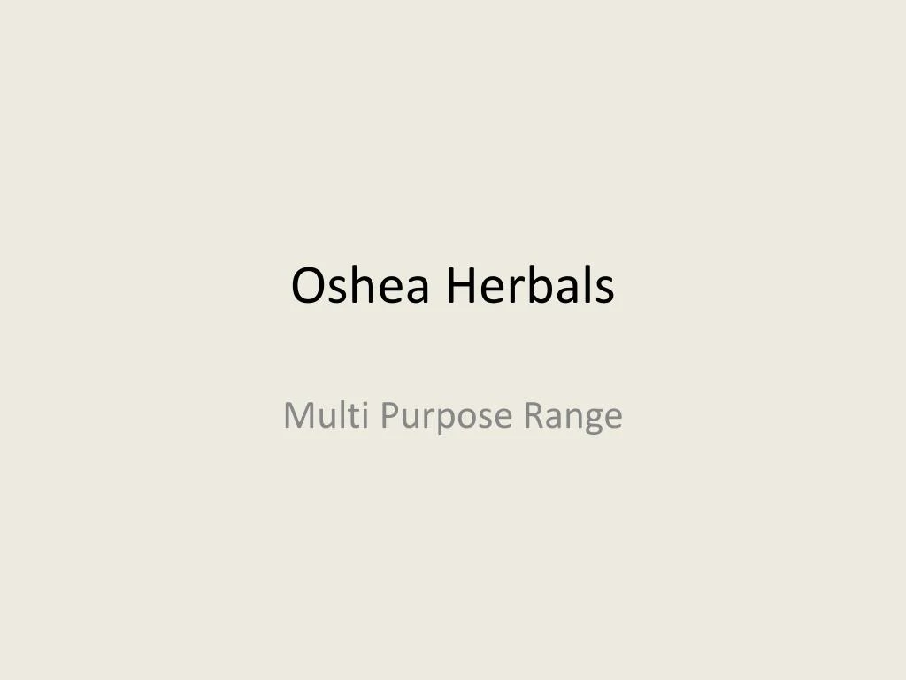 oshea herbals