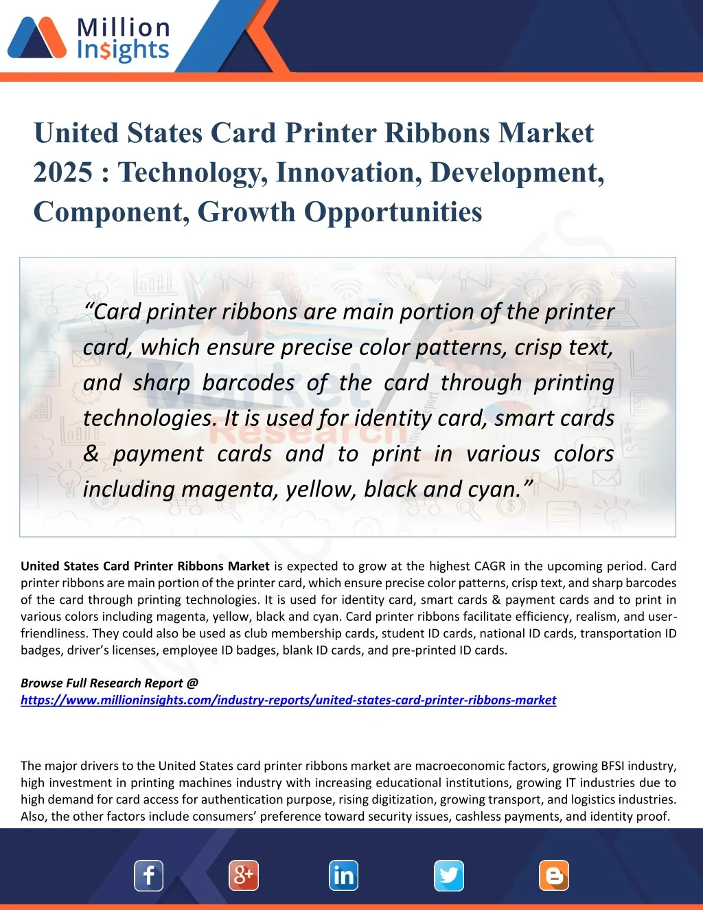 united states card printer ribbons market 2025