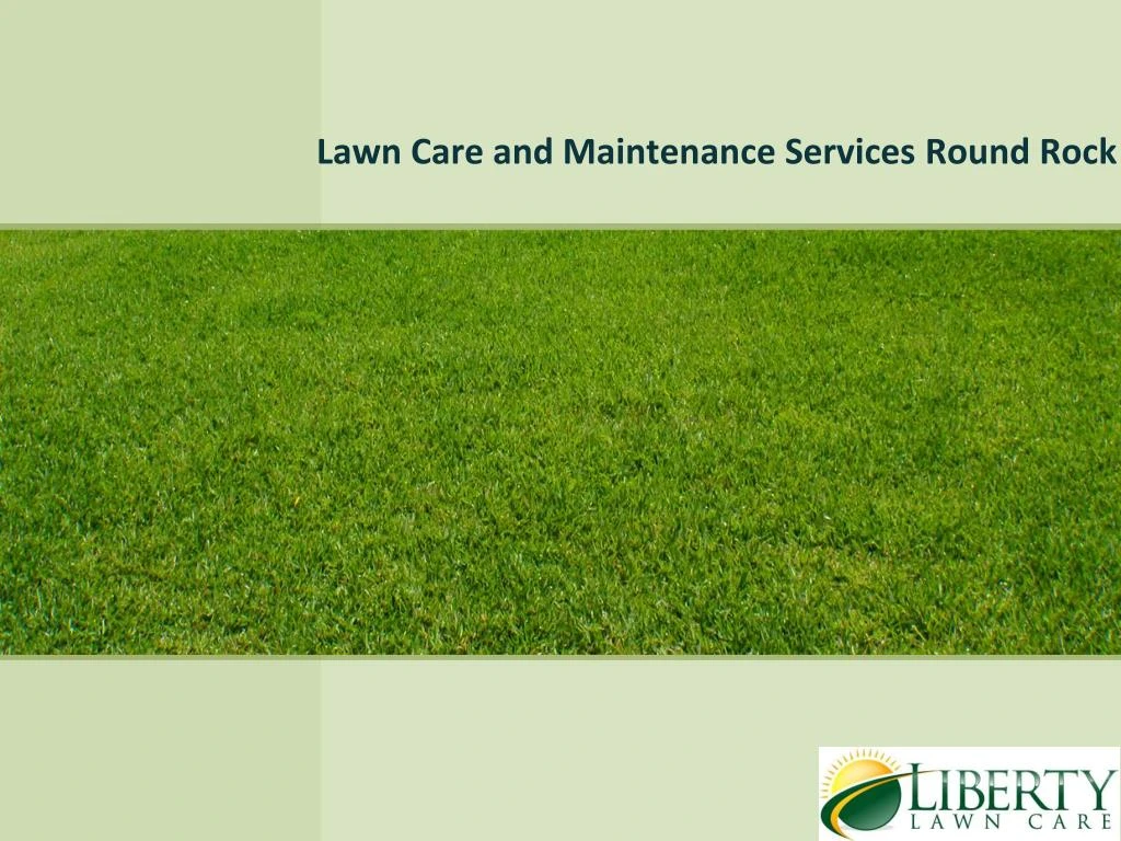 lawn care and maintenance services round rock