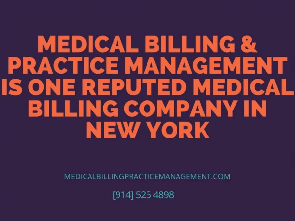 Medical Billing Company: Medical Billing & Practice Management Is The Name