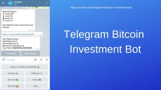 Telegram Bitcoin Investment Bot | Telegram Investment Bot | Telegram Bot Script