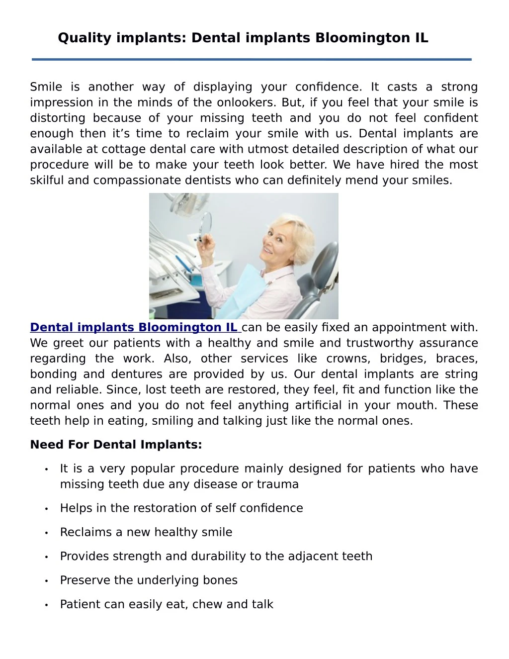 quality implants dental implants bloomington il