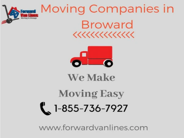 Moving Companies in Broward - Forward Van Lines