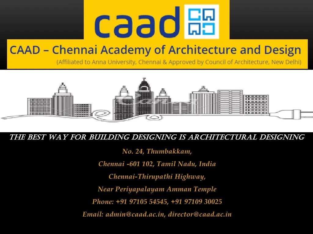 the best way for building designing is architectural designing
