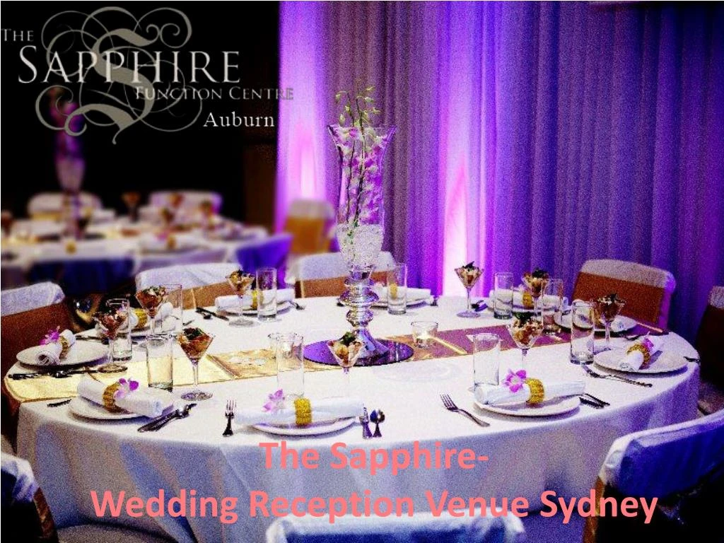the sapphire wedding reception venue sydney