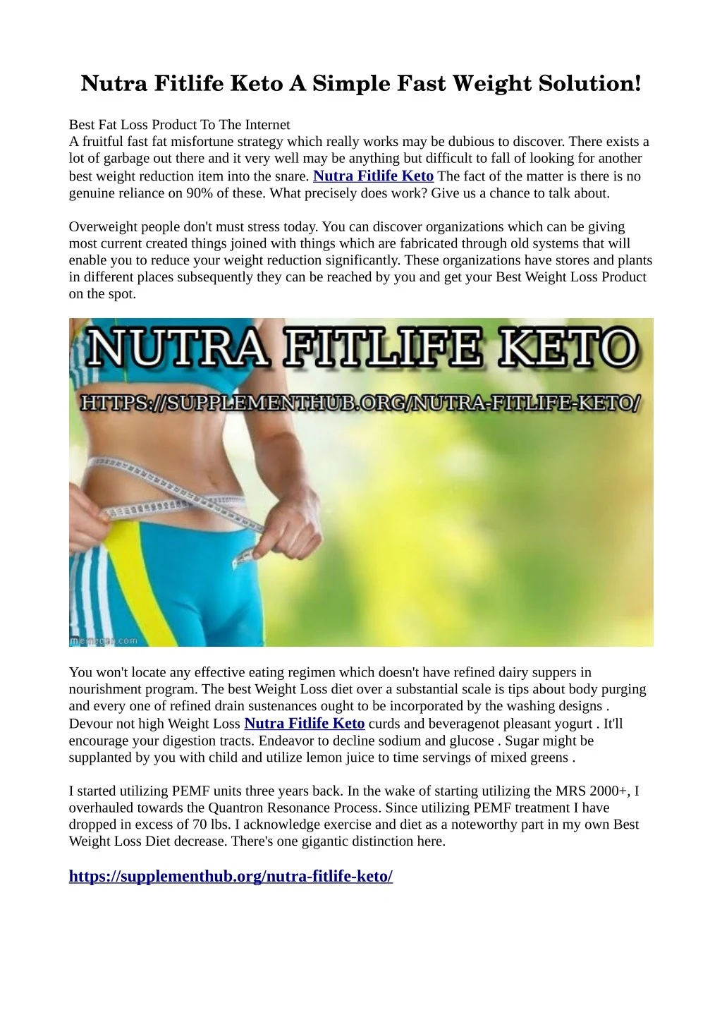 nutra fitlife keto a simple fast weight solution